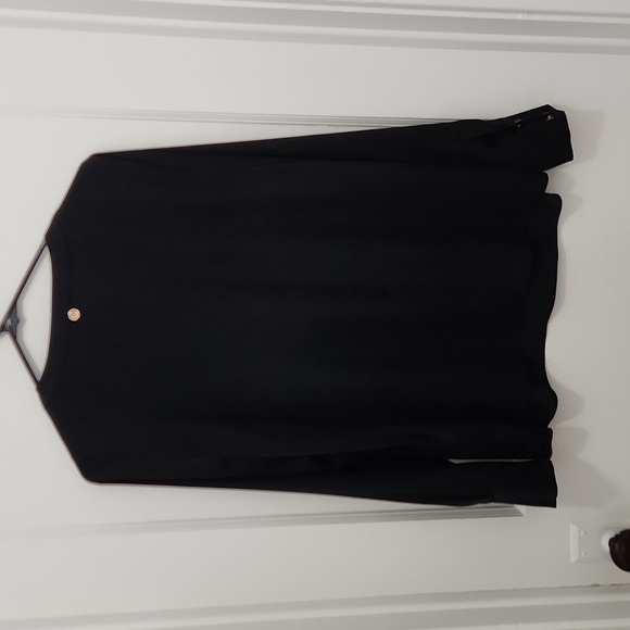 Liu Jo Black Longsleeve Blouse Size Medium - Picture 3 of 8
